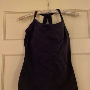 prAna Yoga Top Scoop Neck (M) Black